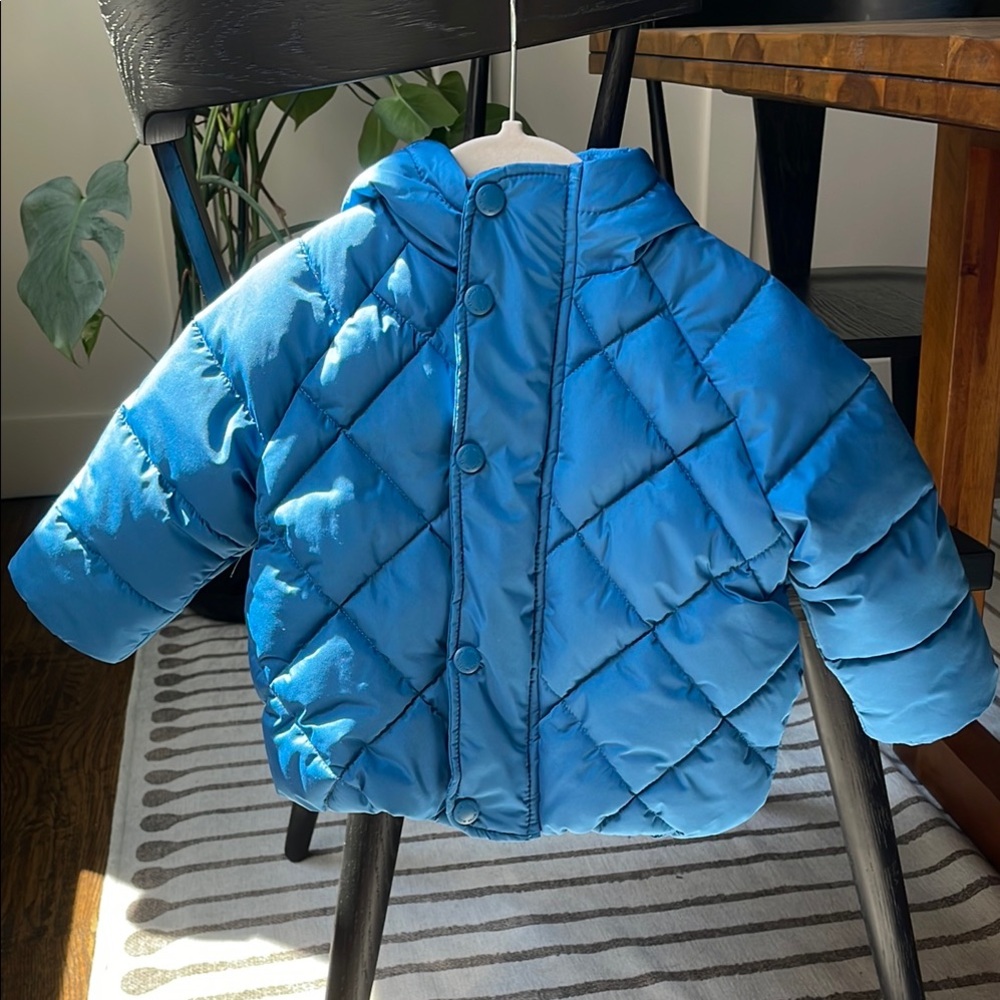 Blue Quilted Kids Jacket